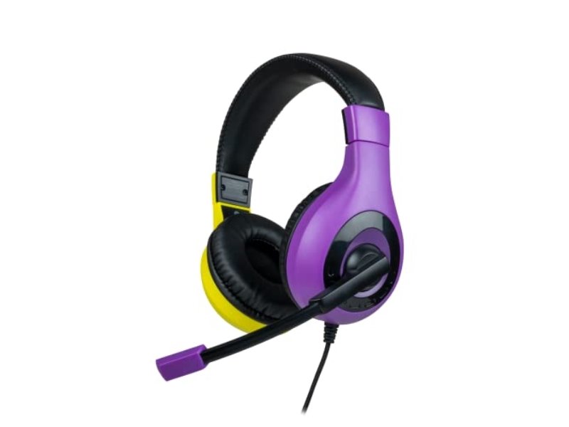 Dwukolorowy stereofoniczny zestaw słuchawkowy do gier z regulowanym i odłączanym mikrofonem