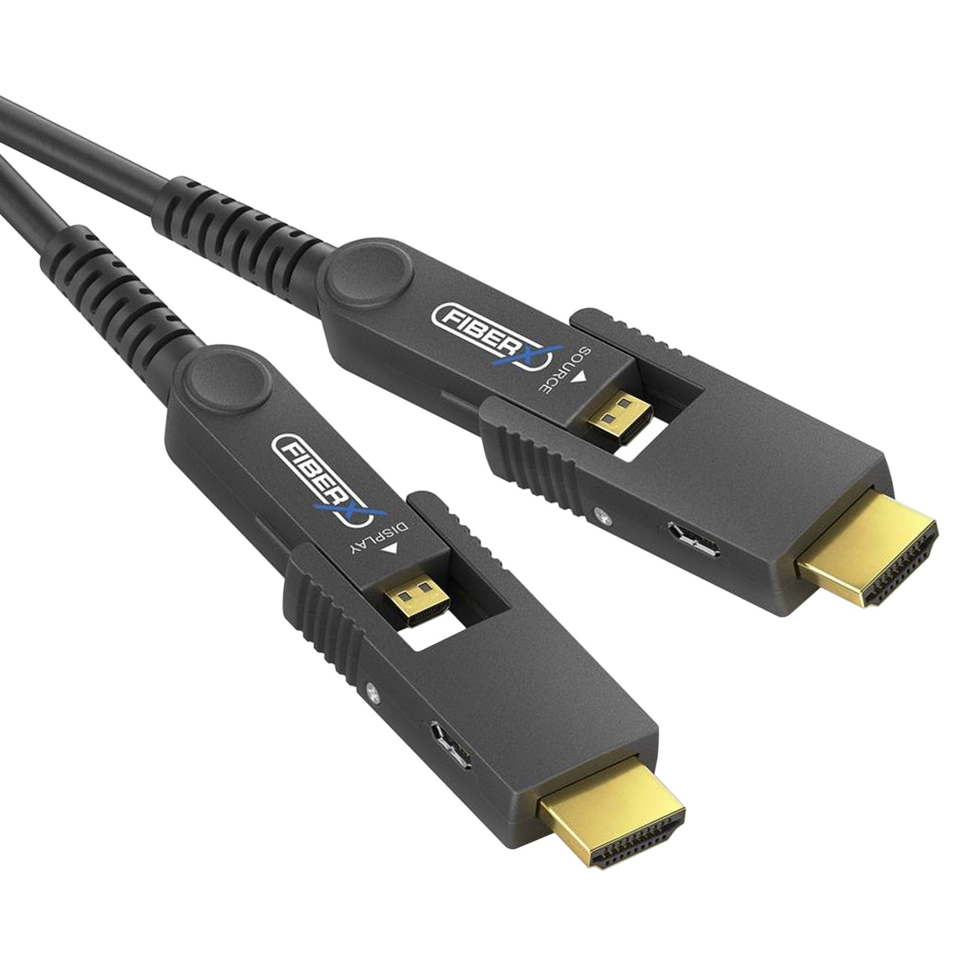 PureLink FiberX FXI352-015 - Kabel światłowodowy z rozłączną wtyczką HDMI / Micro HDMI 4K 18Gbps 15m 15m ✦ SALON ✦ ZAPYTAJ O RABAT ✦ RATY 30x0%