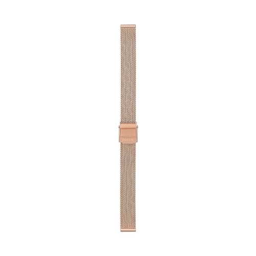 Fossil damski pasek do zegarka, 12 mm, skóra Litehide, Różowe złoto, Siatka