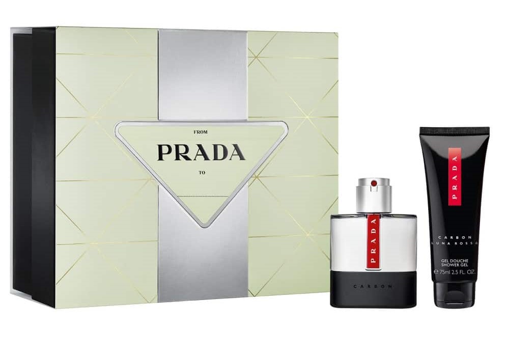 Zestaw kosmetyków Prada Luna Rossa Carbon Woda toaletowa 50 ml + Żel pod prysznic 75 ml (3614274109450)