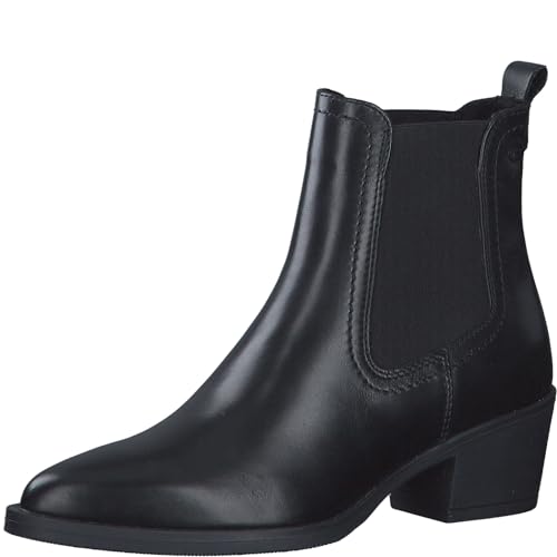 Tamaris Damskie sztyblety 1-25704-42, czarna skóra, 39 EU
