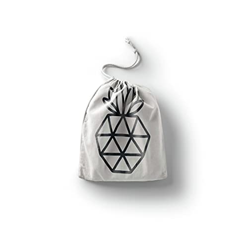 Bonamaison Torba na produkty bawełniane z nadrukiem ze sznurkiem, torba na zakupy wielokrotnego użytku, biodegradowalne torby ekologiczne, torba podróżna, saszetka, torba na zakupy, przyjazna dla