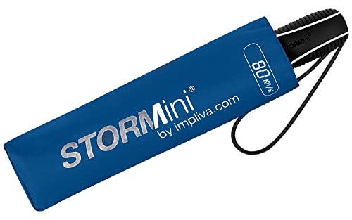 STORMini® aerodynamiczny składany parasol burzowy, niebieski, jeden rozmiar, Niebieski, taille unique