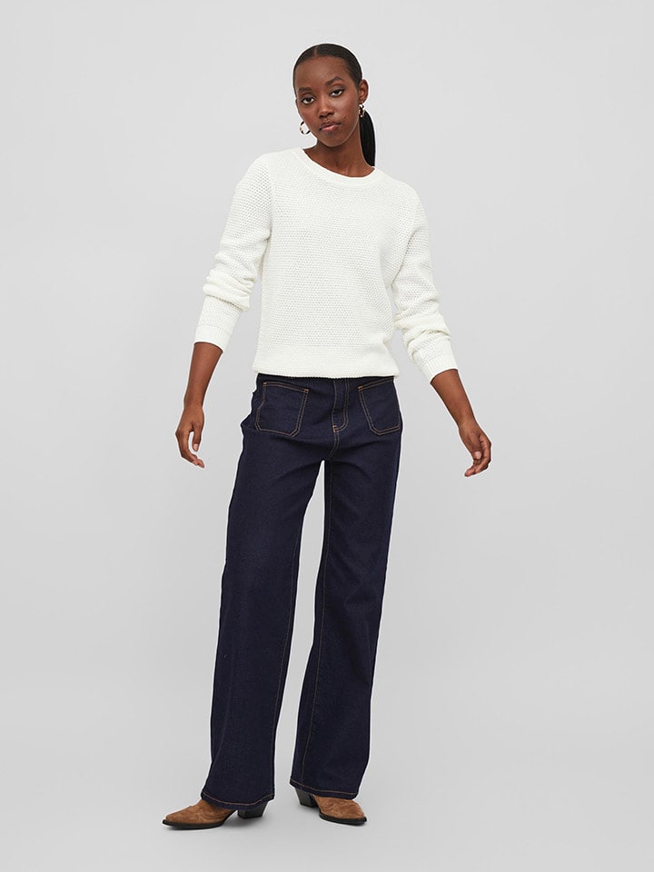 Vila Sweter w kolorze białym