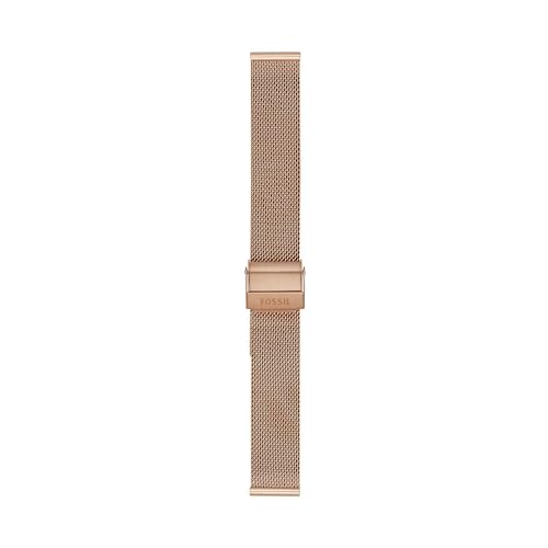 Fossil damski pasek do zegarka, bransoleta ze stali nierdzewnej 16 mm, One Size, Stal nierdzewna