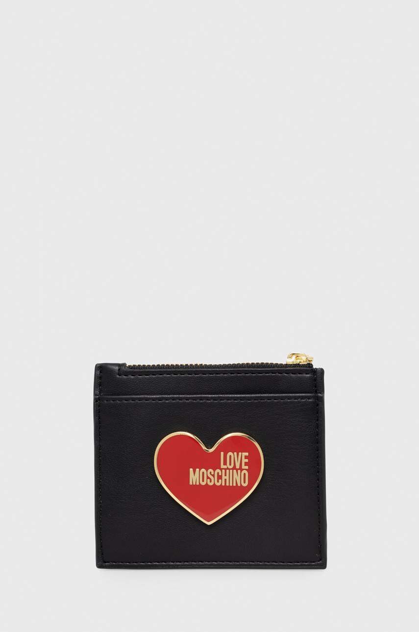 Love Moschino portfel damski kolor czarny