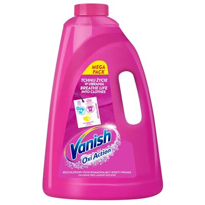 Odplamiacz do prania VANISH Oxi Action Różowy 3000 ml