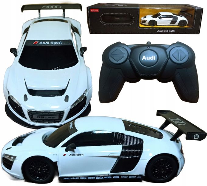 ﻿Autko Zdalnie Sterowane Rastar AUDI R8 LMS Samochód Auto Na Pilot 2,4GHz RC