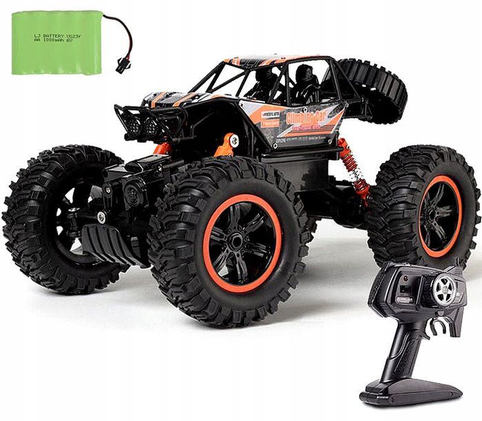 Samochód Zdalnie Sterowany Monster Auto Rc 4x4 Koła Xxl + Pilot Akumulator