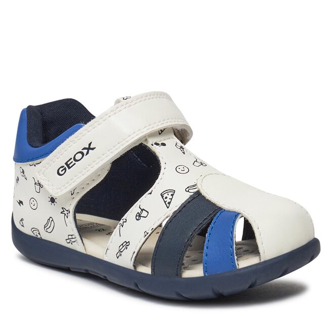Sandały Geox B Elthan Boy B451PC 000BC C0293 White/Royal