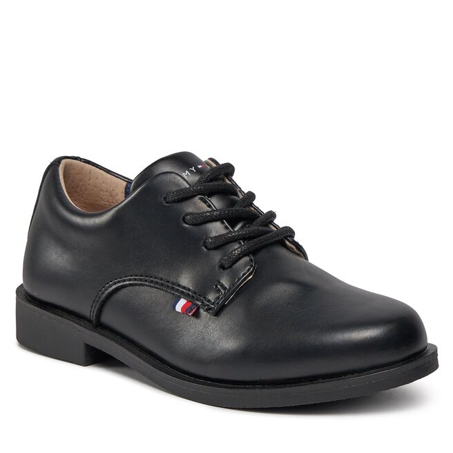 Półbuty Tommy Hilfiger Low Cut Lace Up Shoe T3B4-33174-1355 Black 999