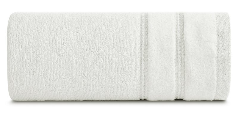 Ręcznik Glory 4 50x90 kremowy z welurową bordiurą i błyszczącą nicią 500 g/m2 Eurofirany