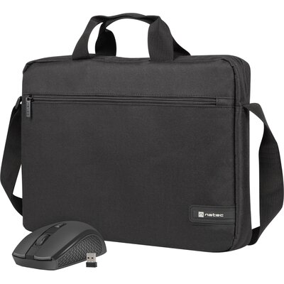 NATEC Torba do laptopa Wallaroo 2 15.6inch z myszką bezprzewodową