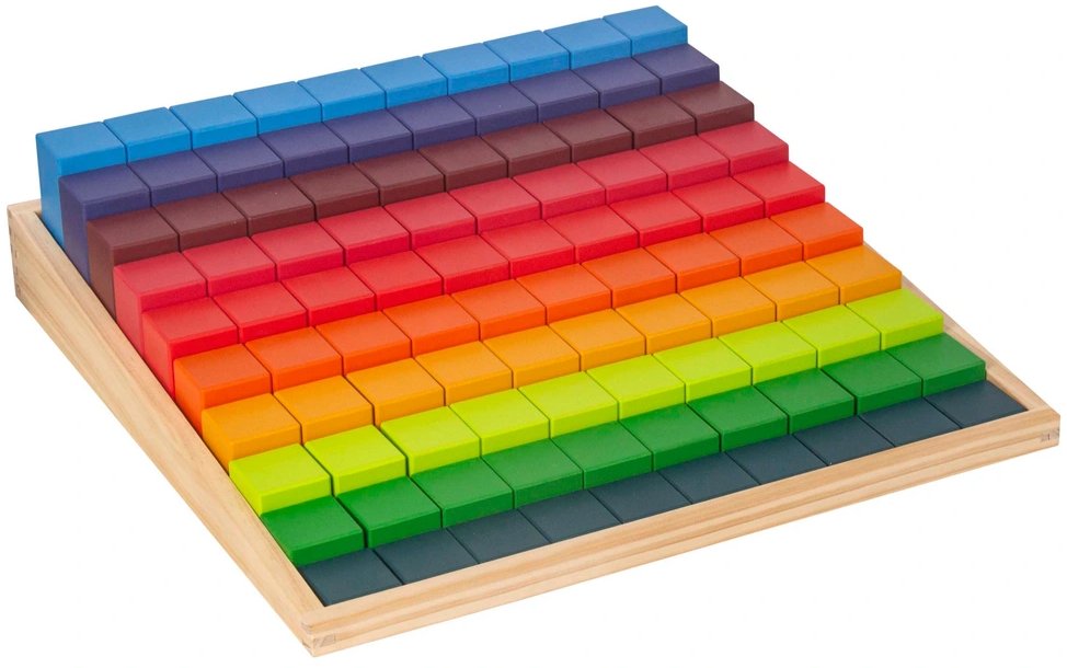 Sprytne Zabawki. Drewniane Tęczowe Klocki Schody Toys4Edu