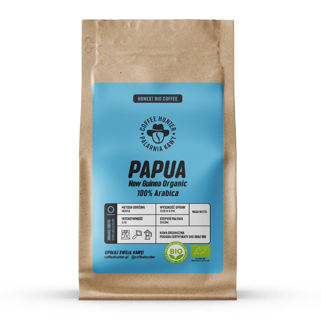 Kawa Organiczna Papua Nowa Gwinea KAWA ZIARNISTA - 1000 g
