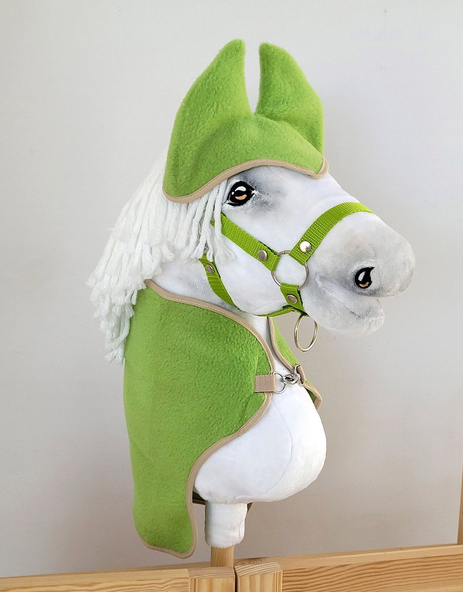 Zestaw dla Hobby Horse A3: derka + nauszniki – zielony