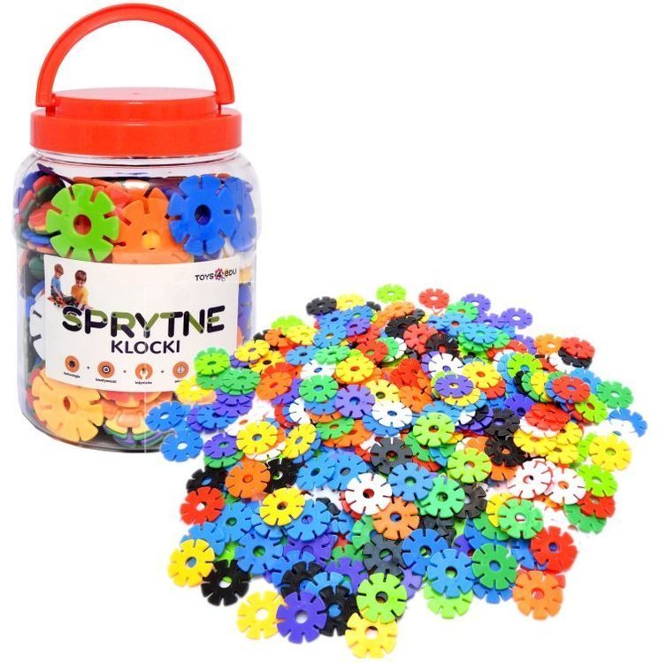Sprytne Klocki. Konstrukcyjne Płatki Śniegu 180 Elementów Toys4Edu