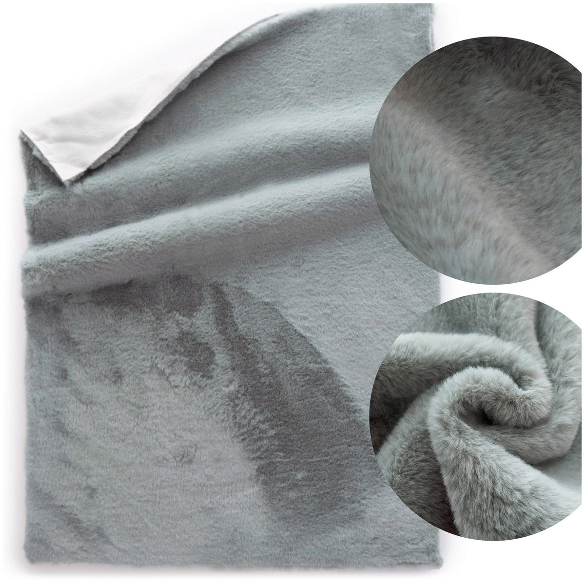 Dywan 50x70 Miękki Pluszowy Futerkowy do Sypialni Łazienki Rabbit 111