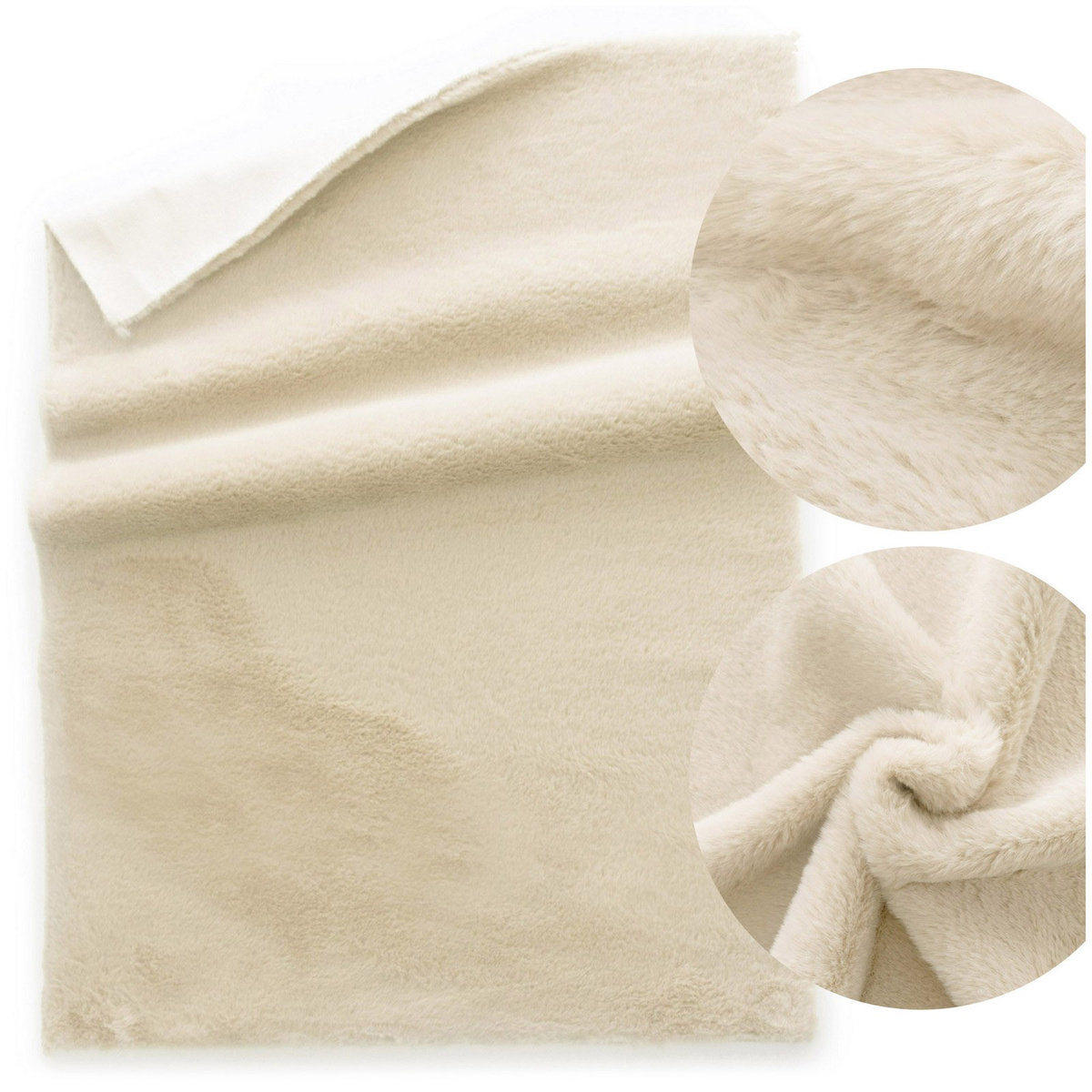 Dywan 50x70 Miękki Pluszowy Futerkowy do Sypialni Łazienki Rabbit 102