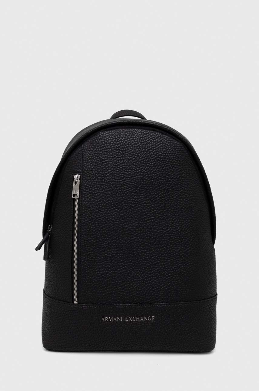 Armani Exchange plecak męski kolor czarny duży gładki