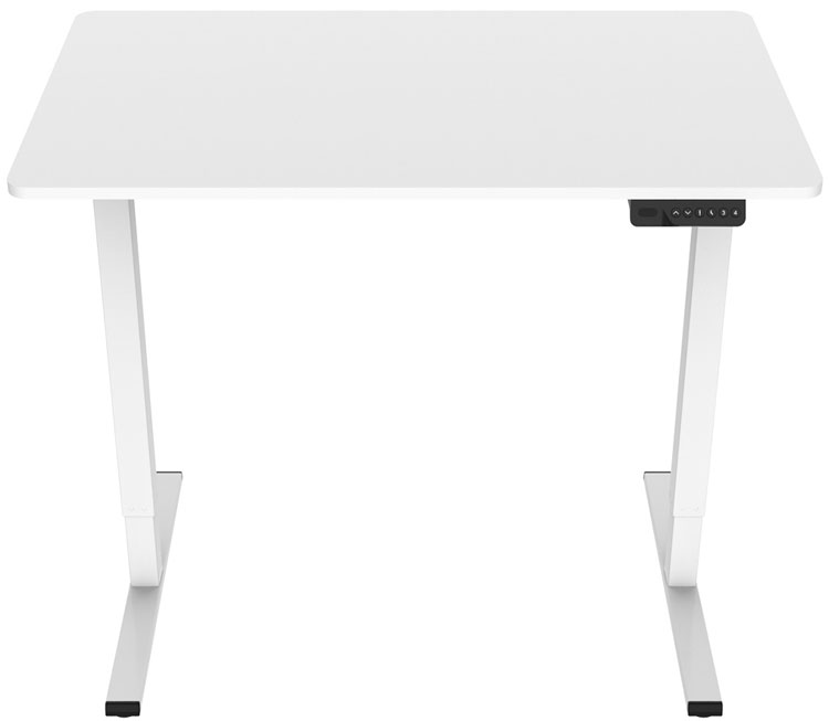 Biurko wysokie podnoszone elektrycznie do pracy na stojąco biały M0-H40