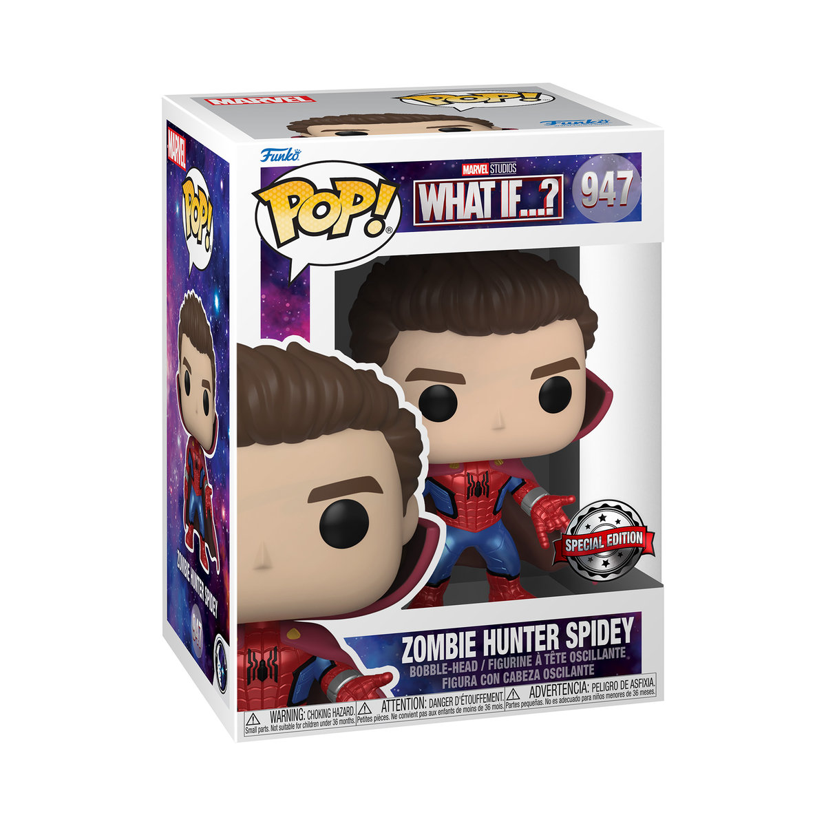 Funko POP! Marvel What If…?, figurka kolekcjonerska, Zombie Hunter Spidey, 947