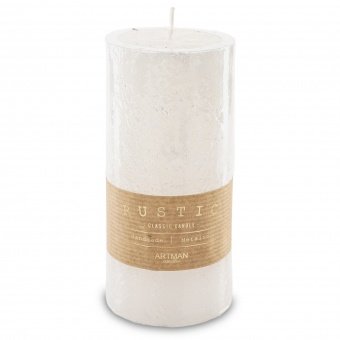 Biały Świeca Rustic 15X7X7