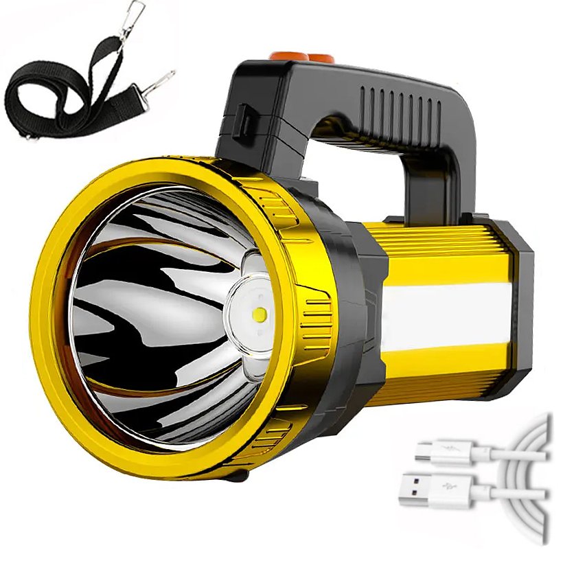 Latarka Led Akumulatorowa 8000Mah Latarka Taktyczna Lekki Halogen Szperacz