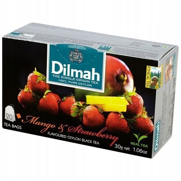 Herbata DILMAH (20 torebek) czarna z aromatem Mang