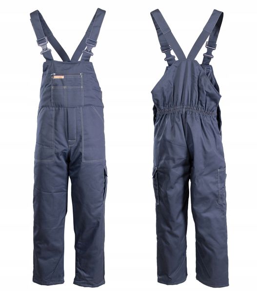 Ocieplane spodnie robocze ogrodniczki podwójne szwy Snow r. L