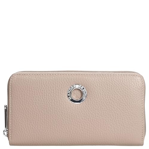 Mandarina Duck Mellow Leather Wallet, Akcesoria Podróżne-Portfele damskie, Ciepłe Taupe, OneSize