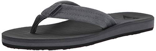 Quiksilver Carver Nubuck M męskie klapki japonki, Szary szary czarny, 39 EU