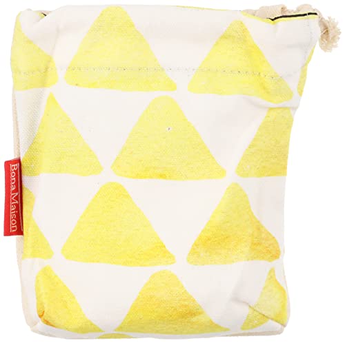 Bonamaison Torba na produkty bawełniane z nadrukiem ze sznurkiem, torba na zakupy wielokrotnego użytku, biodegradowalne torby ekologiczne, torba podróżna, saszetka, torba na zakupy, przyjazna dla