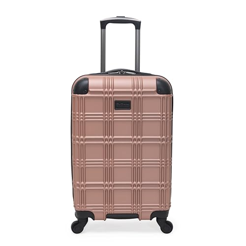 Ben Sherman Nottingham 4-kołowy bagaż podróżny 22 x 14,5 x 10, wielokolorowy, 22 x 14,5 x 10, Różowe złoto, 20-inch Carry On, Nottingham walizka na 4 koła