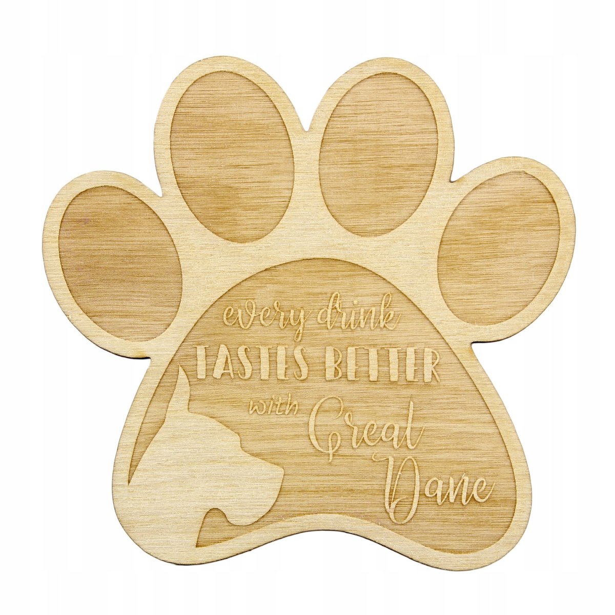 Dog niemiecki 4 podkładki pod kubek z grawerem