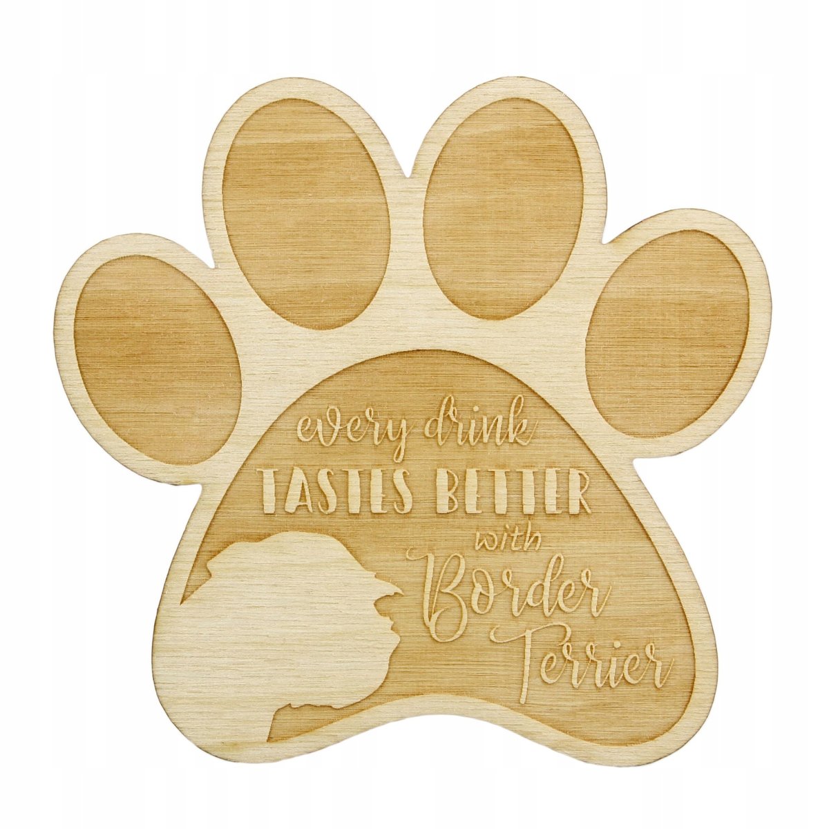 Border Terrier 4 podkładki pod kubek z grawerem
