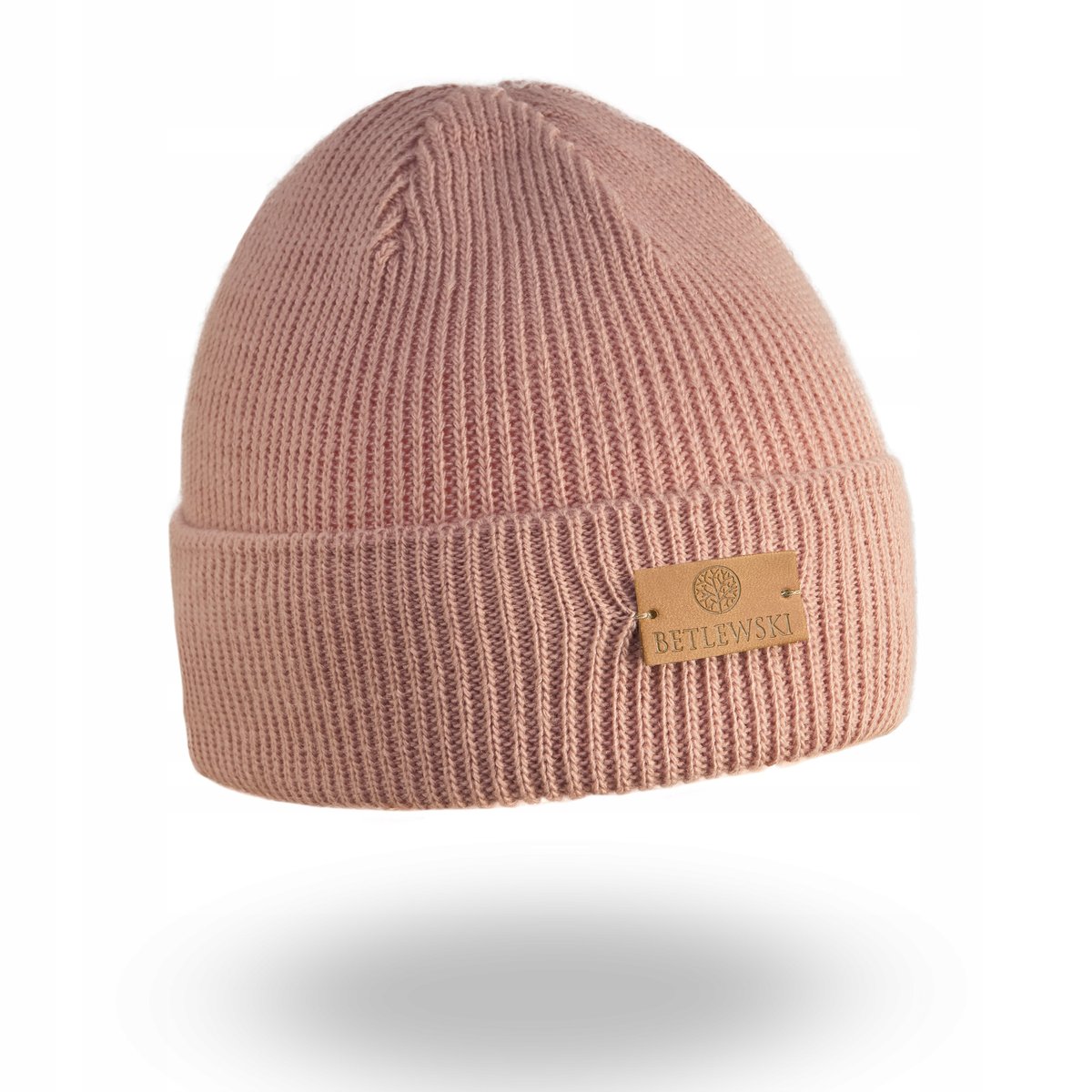 Betlewski Czapka dla dziecka zimowa ciepła przedłużana wywyijana różowa