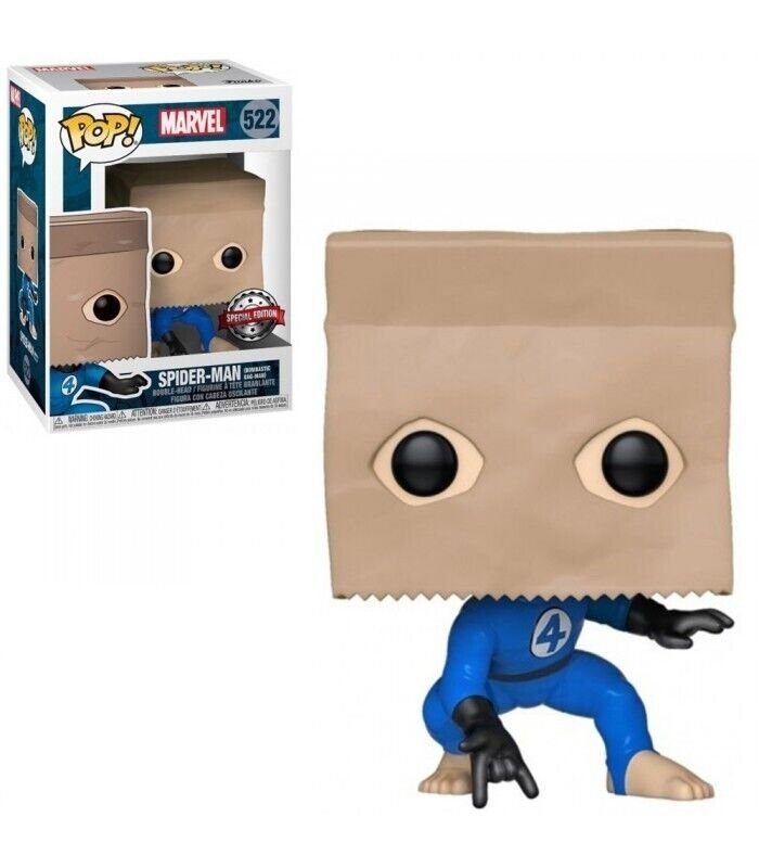 funko pop! marvel spider-man bombastic 12 bag-man exc