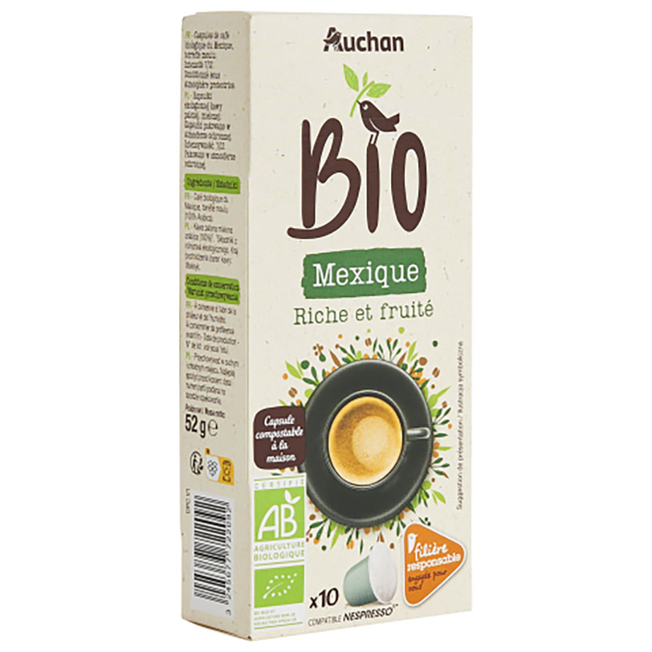 Auchan - BIO Kawa w kapsułkach z Meksyku
