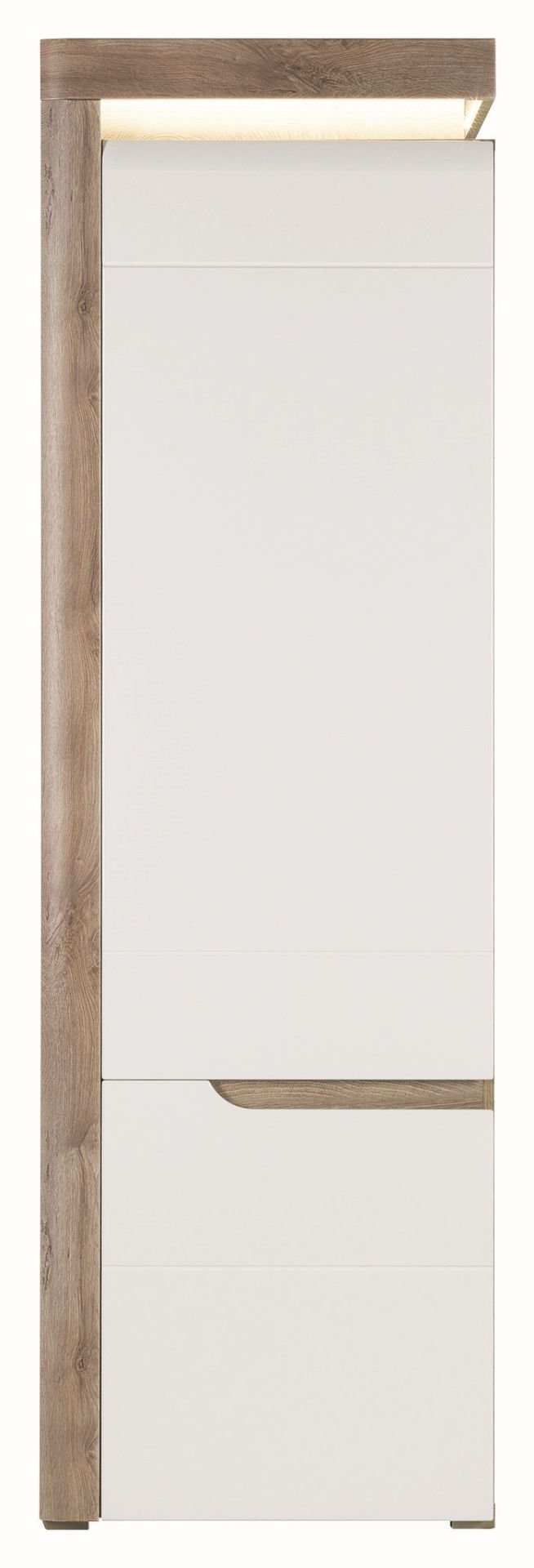 Regał Zamknięty Irma Im08 60X196X39 Cm Biały W Połysku