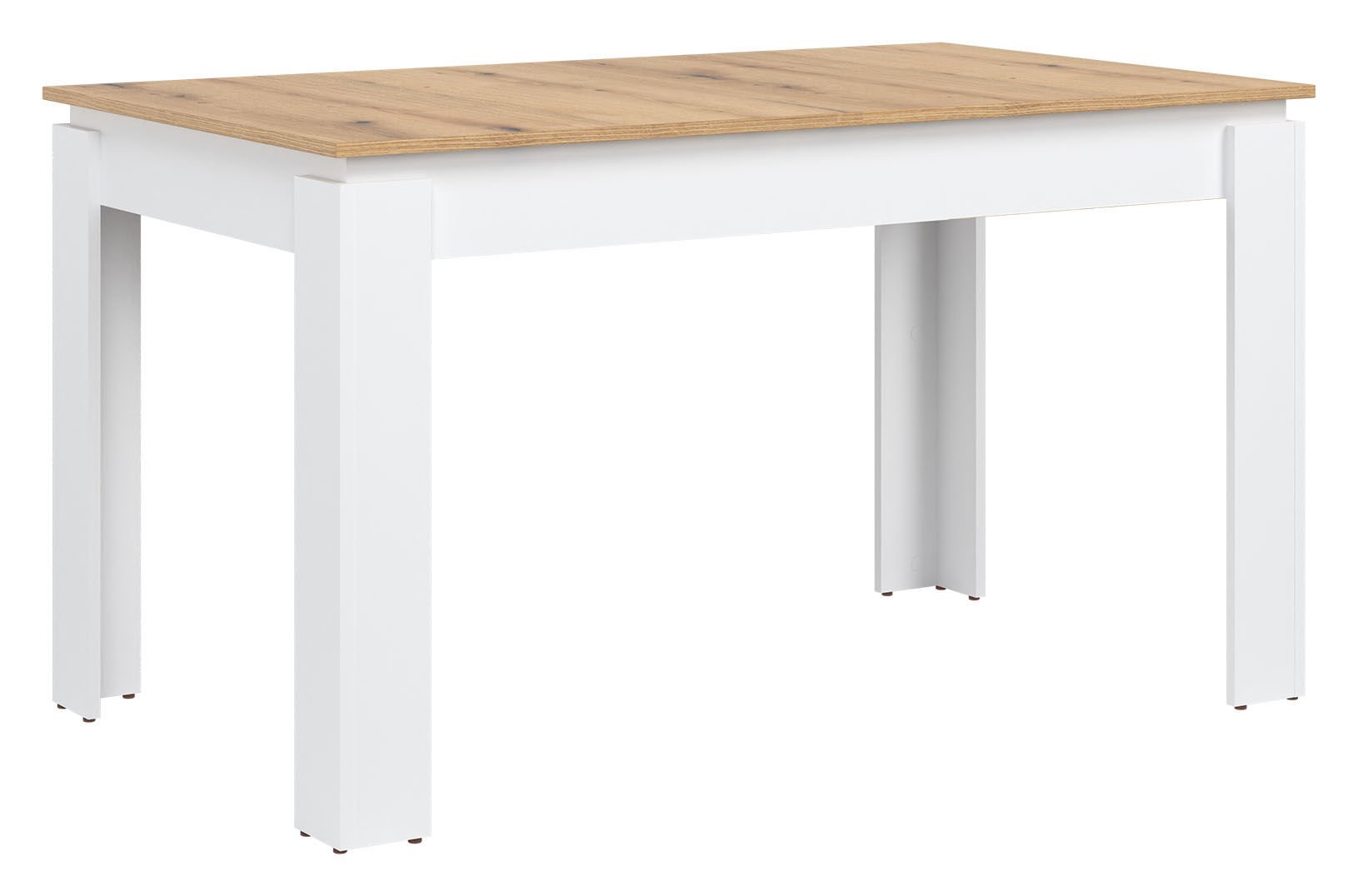 Stół Rozkładany St06 135-175X80 Cm Biały / Dąb Evoke