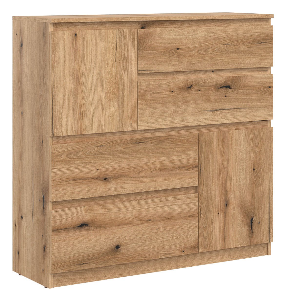 Komoda Remi Rm06 108X105X35 Cm Dąb Evoke