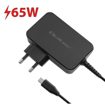 Qoltec Ładowarka GaN POWER PRO usb-c 65W