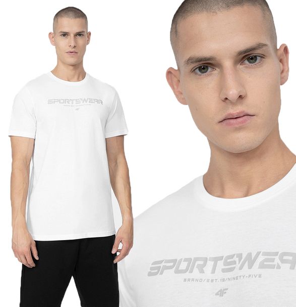 T-shirt 4f Męski Koszulka Bawełniana Sportowa