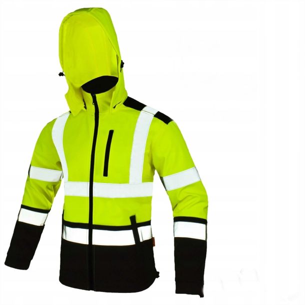 KURTKA robocza SOFTSHELL ODBLASKOWA roz. XL