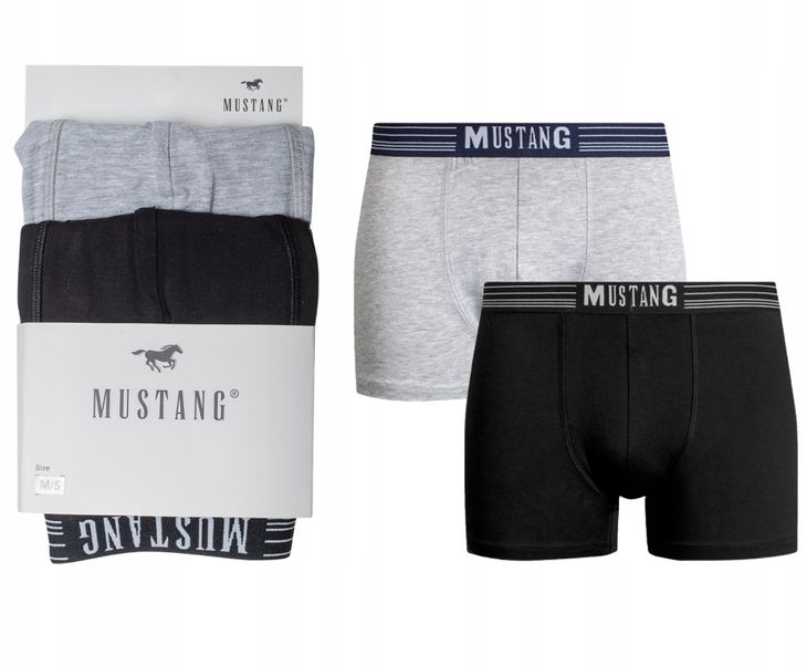 MUSTANG bokserki męskie bawełna 2PAK r. M