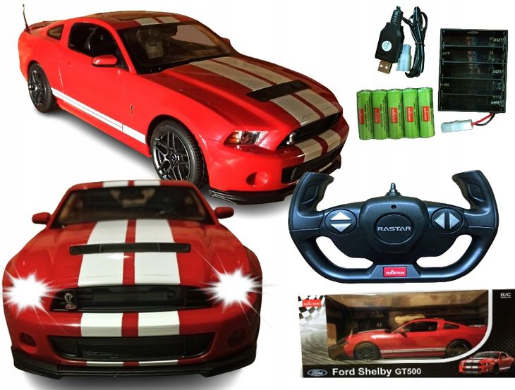 ﻿Autko Zdalnie Sterowane Rastar FORD SHELBY GT500 Samochód Auto Na Pilot