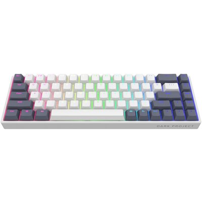 Dark Project KD68B White/Navy Blue - Klawiatura mechaniczna G3MS RGB (ENG)
