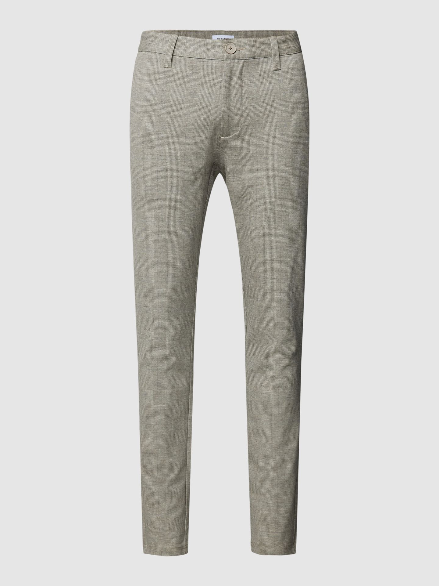 Spodnie materiałowe o kroju slim tapered fit z wpuszczanymi kieszeniami model ‘MARK’