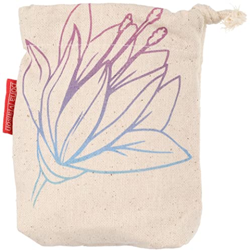Bonamaison Torba na produkty bawełniane z nadrukiem ze sznurkiem, torba na zakupy wielokrotnego użytku, biodegradowalne torby ekologiczne, torba podróżna, saszetka, torba na zakupy, przyjazna dla